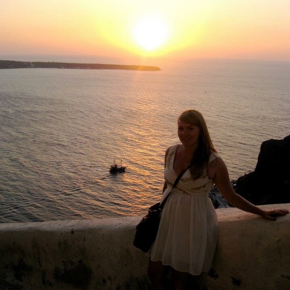 Grecian Minuet Chiffon Dress - Picture 4 of 5